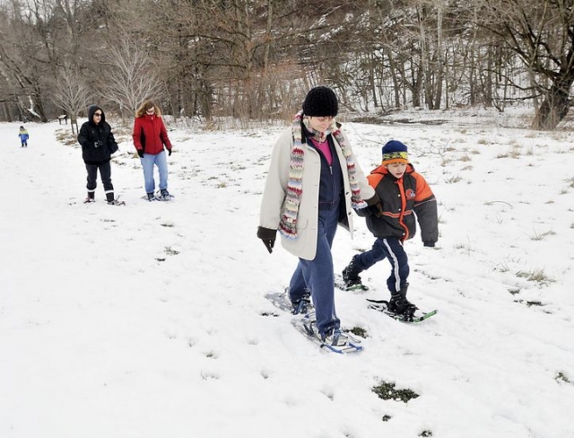  Raquetas de nieve en familia en Aime 2000 